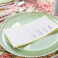 thumbnail image 2 of EcoQuality 6.3" inch Round Green Disposable Plastic Plates - Heavy Duty Small Disposable Charger Dessert Plate Weddings, Serveware, China Like Salad Party Plates (40 Pack), 2 of 4