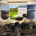 thumbnail image 6 of Wisairt 1:12 Large RC Cars, 4WD Large Remote Control Monster Truck 2.4 GHz Alloy RC Cars for Kids Adults Aged 6 + Birthday Gifts (Gold), 6 of 11