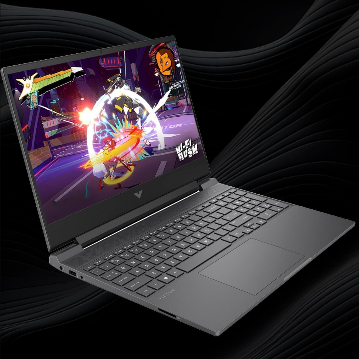 HP Victus 144Hz 15.6" FHD Gaming Laptop, AMD Ryzen 5 7535HS Processor, Radeon RX 6550M (Beats Nvidia GeForce RTX 3050), 16GB RAM 512GB SSD, Backlit Keyboard, Windows 11 Pro, Mica Silver