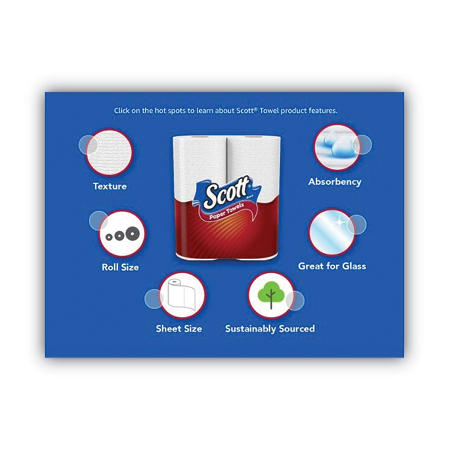 Choose-A-Sheet Mega Kitchen Roll Paper Towels, White, 1-Ply, 6.5 x 11, 102 Sheets/Roll, 12 Rolls/Pack