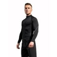 thumbnail image 5 of LANBAOSI Men's Compression Mock Neck Long Sleeve Quick-Drying Cool Dry Shirts, 3 Pack, Size XL, 5 of 7