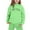 1#Green, variant on Kiijoy Toddler Girls Hoodie Set Letter Print Hooded Sweatshirt Sweatpants Outfits, Sizes 3-4