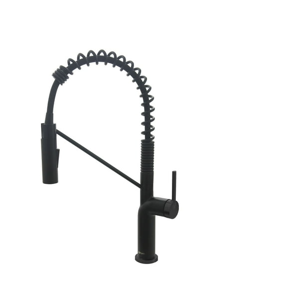 Stylish Tivoli One-Handle Matte Black Pull Down Kitchen Faucet Height 16¾" K-149N