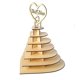 thumbnail image 1 of Soporte de madera para chocolates para fiestas y bodas, diseño ecológico en forma de corazón que garantiza una alta estabilidad y un fácil montaje para diversas ocasiones, tiene capacidad para, 1 of 8