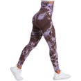 thumbnail image 1 of Pantalones de Yoga Tie dye para mujer, mallas deportivas sin costuras de cintura alta, Push Up, mallas de entrenamiento para Fitness, ropa de gimnasio, 1 of 4