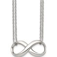thumbnail image 1 of Stainless Steel Polished Two Strand Infinity 18In Necklace (18 X 34) Made In China srn1408-18, 1 of 5