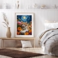 thumbnail image 6 of Diamond Art Kit for Adults, Cat Moonlit Floral Calm Dream Diamond Painting for Adults Beginners, DIY Diamond Art Painting Kits, 5D Diamond Painting Crafts for Home Decor 12x16 Frameless, 6 of 7