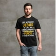 thumbnail image 3 of Men's Life Without Jesus T-shirt Christian Gifts Religious Tee Faith Jesus Christ Shirt (XX-Large Grey), 3 of 4