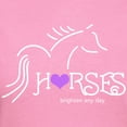 thumbnail image 3 of CafePress - Horses Brighten Any Day Women's Dark T Shirt - Women's Traditional Fit Dark T-Shirt, 3 of 4