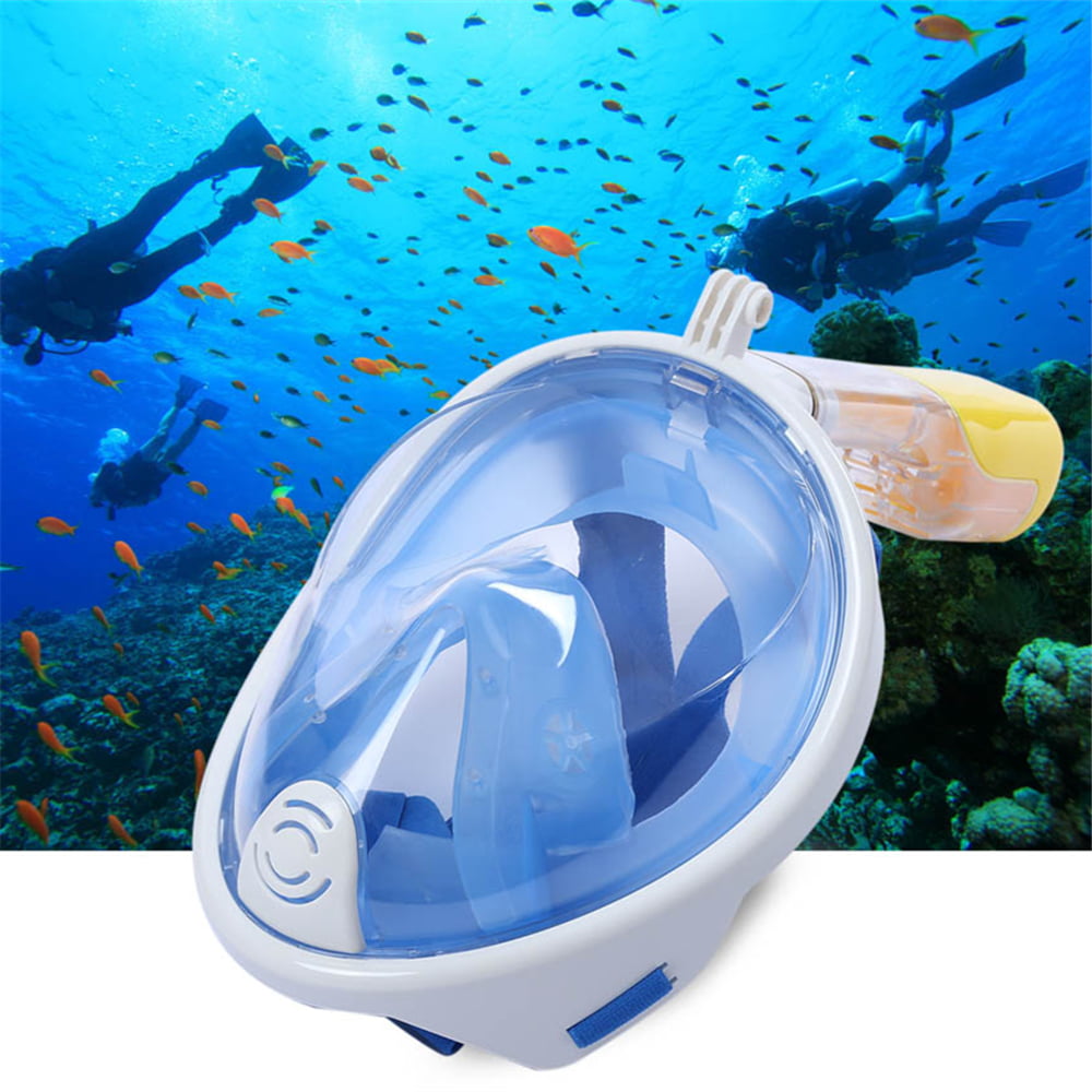 Swimming Diving Foldable Full Face Snorkel Mask Underwater Sports Float Scuba 