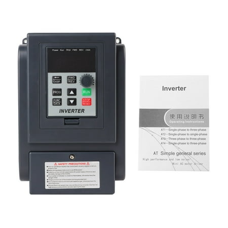 

1.5KW Variable Frequency Drive - 1-Phase 220V Input to 3-Phase 380V Output Speed Controller