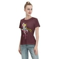thumbnail image 4 of T-Shirt Basique à Manches Courtes pour Femmes Sailor Moon Lièvre Lunaire, 4 of 6