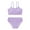 Purple, variant on URMAGIC Girl's Spaghetti Strap Solid Color High Waist Bikini Bathing Suits 2 Piece Swimsuits 8-13 Years
