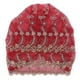 thumbnail image 1 of Turbante para la cabeza Elegante y elegante sombrero retro europeo con plumas bordadas para mujer Vino tinto, 1 of 10