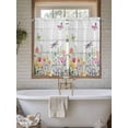 thumbnail image 4 of Wildflowers Living Room Curtains 2 Panel, Spring Farmhouse Tulip Floral Leaf Wooden Grain Cafe Window Treatment, Farmhouse Bedroom Bathroom Kitchen Curtains Drapes 104"x45", 4 of 6