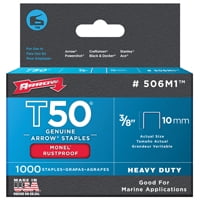 Arrow Fastener Co. 506M1 3/8' T50 Monel Staples