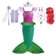 thumbnail image 3 of Mermaid Dress for Girl Ariel Prom Princess Costumes Cosplay Dress for Kids Girls Birthday Party Dress Up Gown Halloween Clothing, 3 of 5