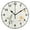 Black, variant on 9.84in Hummingbird and Flowers PVC Canvas Wall and Table Clock with Canvas Texture, Black or Gold Hands