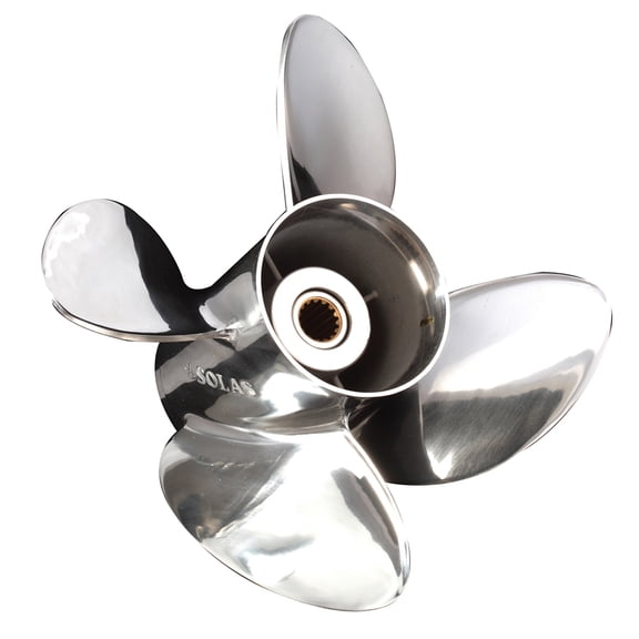 New 4 Blade 20-30 Hp Propeller Compatible With Yamaha 4 Stroke 10 Spline 25 2010 2011 2012 2013 2014 2015 2016 2017 2018 2019 2020 2021