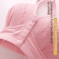 thumbnail image 5 of Sujetador deportivo de lactancia sin aros, sexy, de talla grande, con hebilla delantera y ampliada, ropa interior fina, 5 of 5