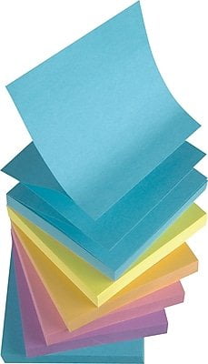 staples stickies pop up sticky notes 3x3 6 pads of 100 sheets per