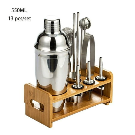 

550/750ml Stainless Steel Cocktail Shaker Bartender Kit Professional Bar Drink Tools Barware Accessories Home Bar Party Event