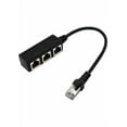 thumbnail image 3 of Adaptateur Séparateur Ethernet 3 Voies RJ45: Convertit un Port Réseau Unique en Trois, Rallonge de Câble Ethernet Durable pour Maison/bureau, Transmission de Données Stable à Haute Vitesse, Séparateur Réseau Compact Noir, 3 of 4