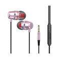 thumbnail image 5 of 3.5mm Wired In-Ear Earphone Heavy Bass Stereo Volume Control Headphone with Mic-Silver, 5 of 5