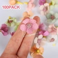 thumbnail image 2 of Artificial Silk Flowers Head Decor DIY Flower Decoration for Home Wedding Party Car Decoration Flowers 100pcs 2.5cmStyle:Style 3;, 2 of 5