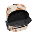 thumbnail image 6 of FORMRS School Backpack with Front Zippered Pocket 12" Student Travel Daypack, Beige Fall Acorns Pattern, 6 of 6