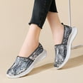 thumbnail image 3 of Vedolay Flats Sneakers Shoes for Women Comfortable Slip On Flat Casual Low Top Shoes,Gray 8, 3 of 5