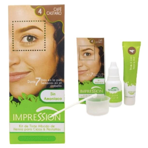 Kit Henna Cejas Hd Y Pestañas Tipo Microblading Tinte Híbrido Semipermanente Brow Lash 6 Tonos Colores a Escoger