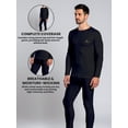 thumbnail image 4 of Mossy Oak Men’s Base Layers Set Compression Pants & Shirt Thermal Wear for Men, Black Large, 4 of 7