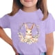 thumbnail image 1 of Manga Corta Crop Top para Niños con Lindo Estampado de Pascua, Cuello Redondo Casual Graphic Tee para 3-14 Años, Tela Suave Transpirable, 1 of 5