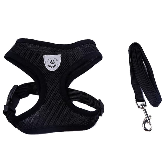 VONKY Adjustable Mesh Breathable Dog Harness Pet Vest Rope Dog Strap On Chest Strap Set For Poodle Puppy