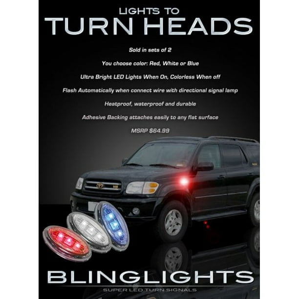 2001 2002 2003 2004 2005 2006 2007 Toyota Sequoia LED Side Markers