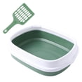 thumbnail image 2 of Caja de arena para gatos Yuyangstore semicerrada Kitty Litter Pan verde, 2 of 8