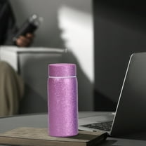 AuroraX Travel Water Bottles 8 oz Vacuum Stainless Steel Insulated Water Thermoses,Leakproof Portable Double Wall Working Tumblers(Pink)