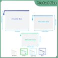 thumbnail image 3 of Set de 13 estuches de malla con cierre y cremallera ROYPACK, transparentes e impermeables, 3 of 9