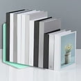 thumbnail image 3 of Modern Home Decor, Transparent L Shaped PS Bookends Large Stylish Easy To Use for Organizing Your Books, 3 of 8