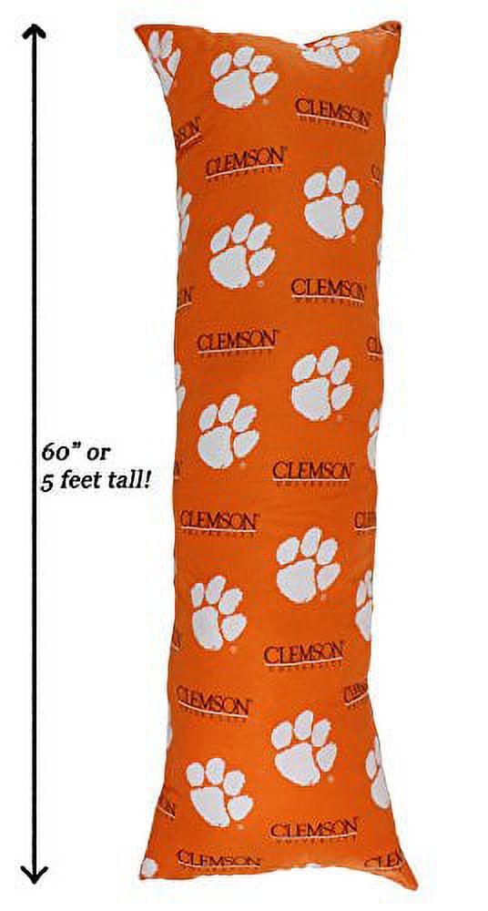 Clemson Tigers Big Comfy Body Pillow - 20" x 60"