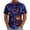 Dark Purple, variant on GrmtClth Mens Short Sleeve Button Down Shirt Halloween Season Rust Skull Grain Texture All Over Print Light Casual Party Top Black L
