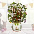 thumbnail image 3 of Easter Egg Tree Greeting Card for Desktop Stylish Personalized Paper Card for Living Room Home, 3 of 5