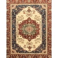 thumbnail image 1 of Ahgly Company Machine Washable Indoor Rectangle Abstract Brown Red Area Rugs, 5' x 8', 1 of 7