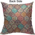 thumbnail image 2 of Colorful Patchwork Decorative Pillow Case Turkish Style Traditional Ethnic Flower Floral Throw Pillow Cover Home Decor Cotton Linen Square Cushion Cover for Couch Bed Sofa 18X18 Inch, 2 of 5
