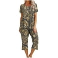 thumbnail image 1 of Conjunto de Verano para las Mujeres Impreso Cuello Redondo sin Mangas Y Pantalones, Casual de Dos Piezas para las Mujeres, 1 of 4
