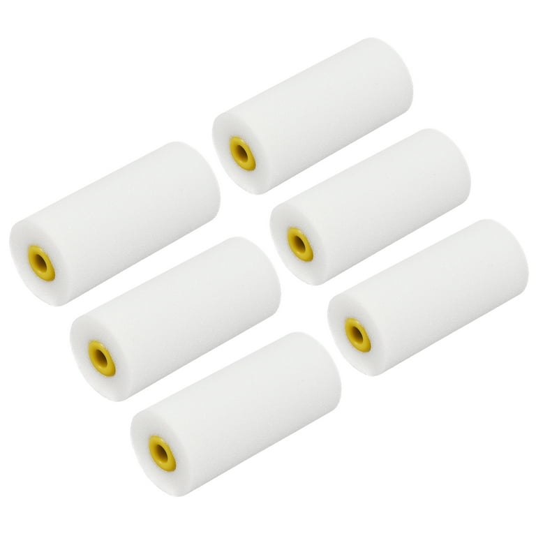 Uxcell 3 Inch Mini High-density Foam Brush Wall Painting Paint Roller Cover  6 Pack