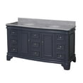 thumbnail image 3 of Katherine 72" Double Bathroom Vanity with Marine Gray Cabinet and Carrara Marble Top, 3 of 6