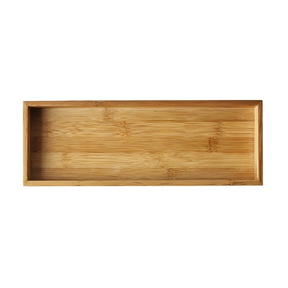 LAMIRO Non-Slip Bamboo Tray for Bathroom,Premium Bamboo Bathroom Accessories,Bathroom Trays