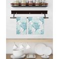 thumbnail image 3 of Teal Grey Coral Coastal Hand Towels Set,Waffle Weave Kitchen Towels 4 Pieces,Microfiber Hair Face Bath Tea Towel Absorbent Quick Drying Cleaning Dish Cloths,Summer Beach Seaside Nautical 15.7"x23.6", 3 of 7